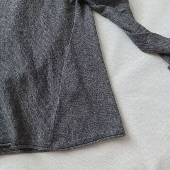 BCBGMaxAzria Grey Long Sleeve Lightweight Wool Blend Cardigan Women's Medium - Picture 7 of 10